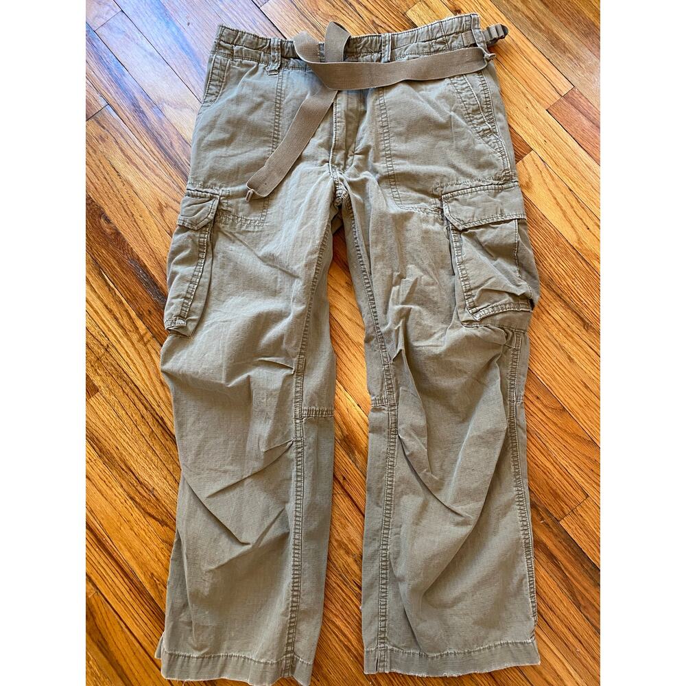 Polo Jeans Co Ralph Lauren Military Paratrooper Cargo Pants 33x30 actual 33x28.5